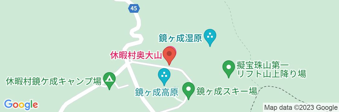 休暇村 奥大山 (旧 大山鏡ヶ成)の地図