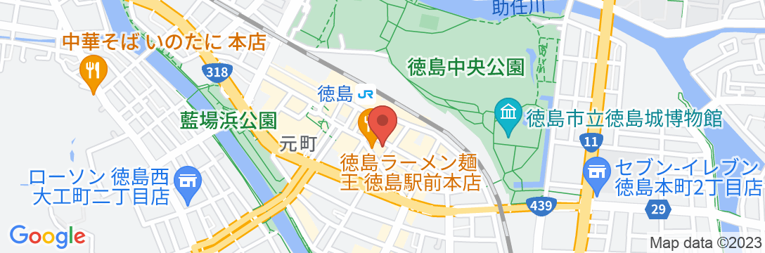 徳島ステーションホテルの地図