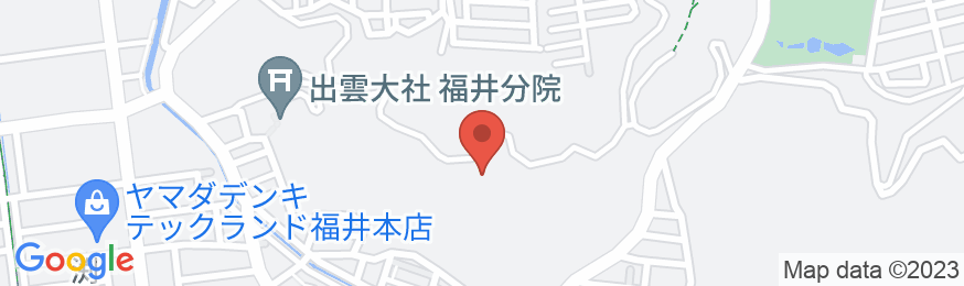亀の井ホテル 福井の地図