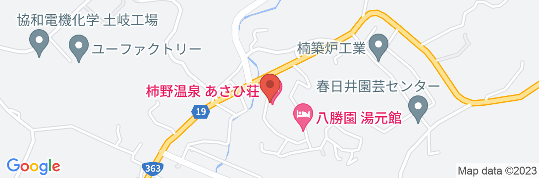 柿野温泉あさひ荘の地図