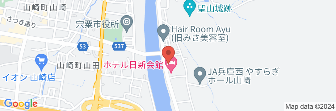 ホテル日新会館の地図