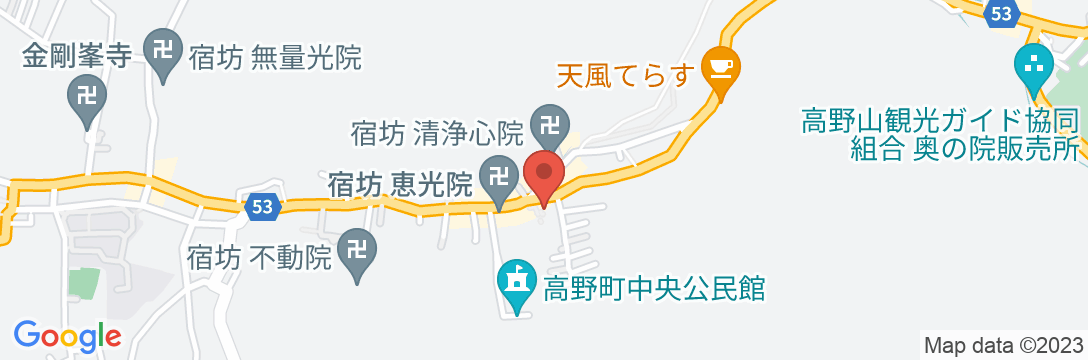 高野山 熊谷寺の地図