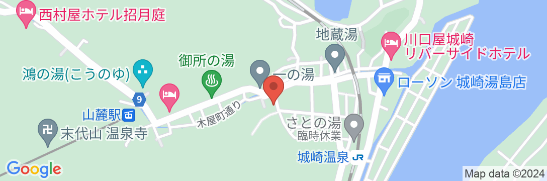 城崎温泉 小林屋の地図