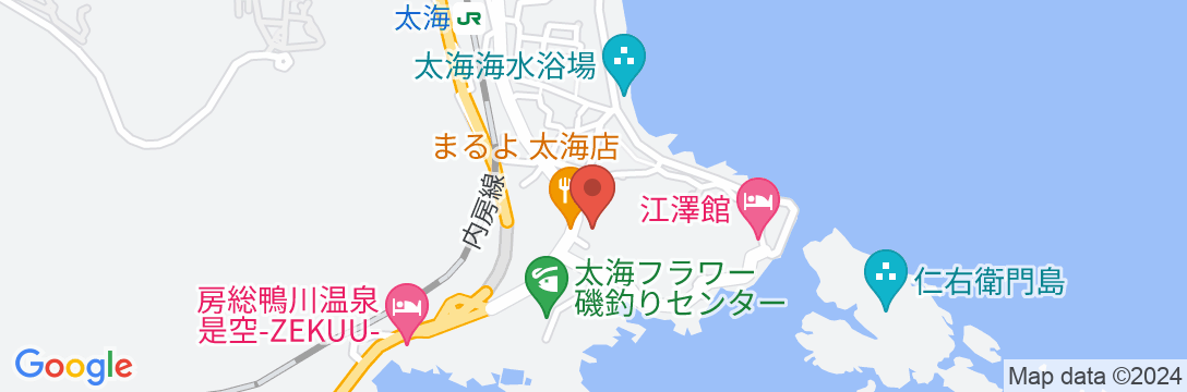 鴨川温泉 海辺の宿 恵比寿の地図