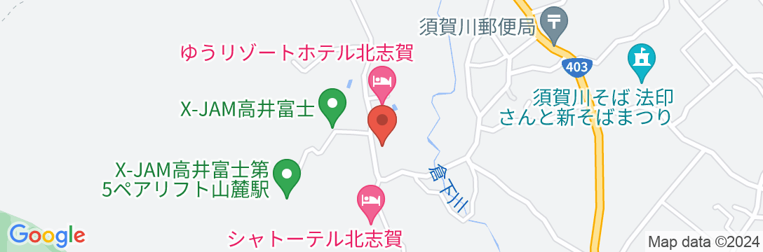 ホテル ディライト北志賀の地図