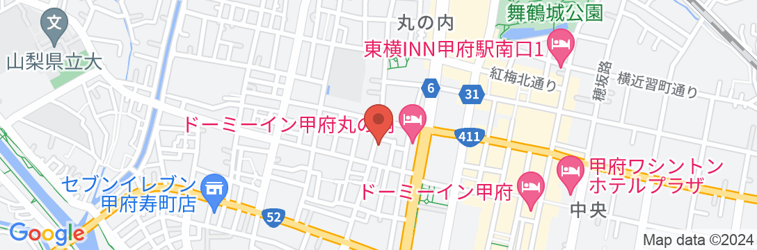 ビジネスホテル あづま<山梨県>の地図