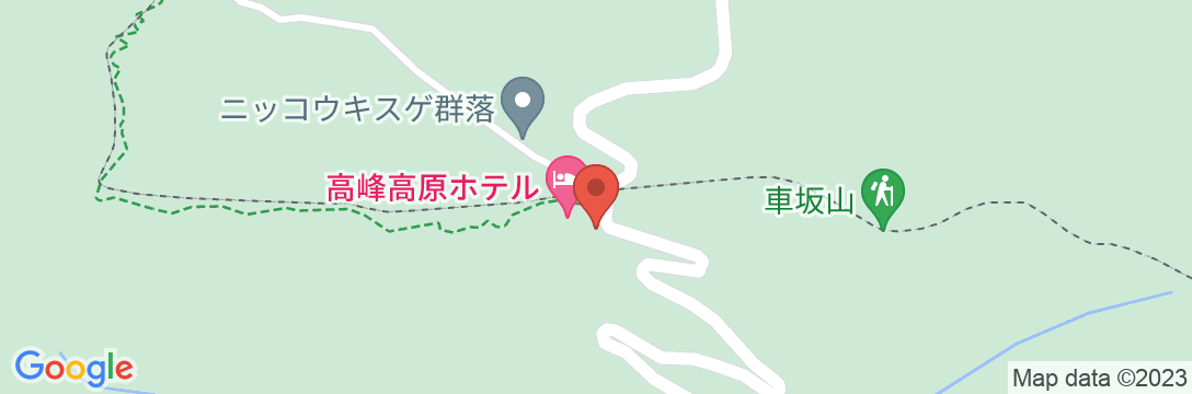 高峰高原ホテルの地図