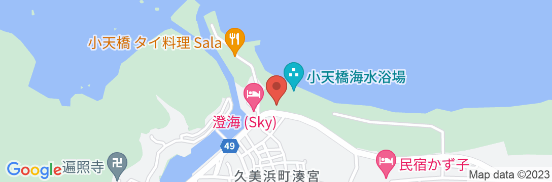 久美浜の宿 つるやの地図