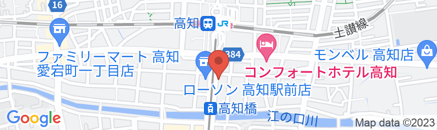高知パシフィックホテルの地図