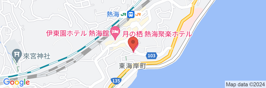 熱海温泉 月の栖 熱海聚楽ホテルの地図