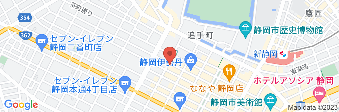 静岡キャッスルホテル佐乃春の地図