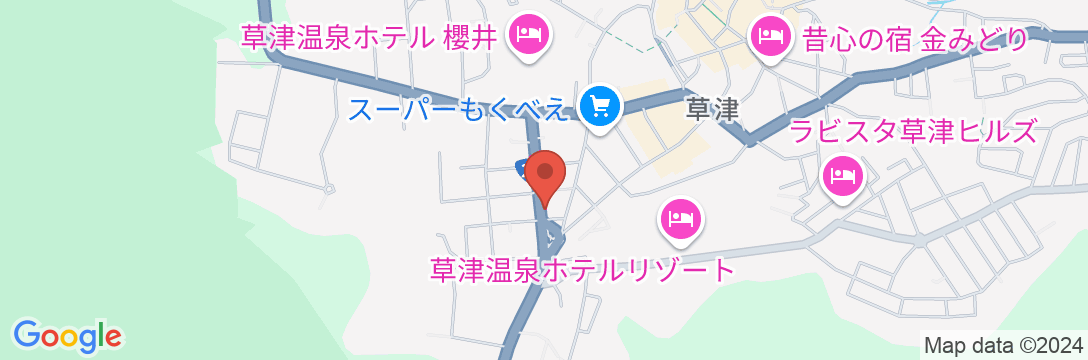 ビジネスホテルアゼリアの地図