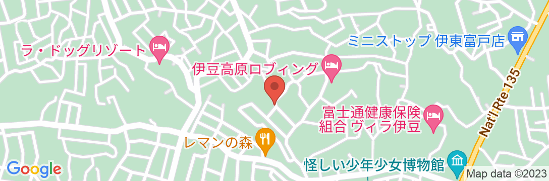 庭園鉄道『はーぶえん駅』前のぷちホテル☆ ポテリの地図
