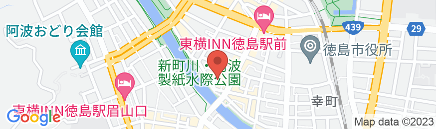 剣山ホテルの地図