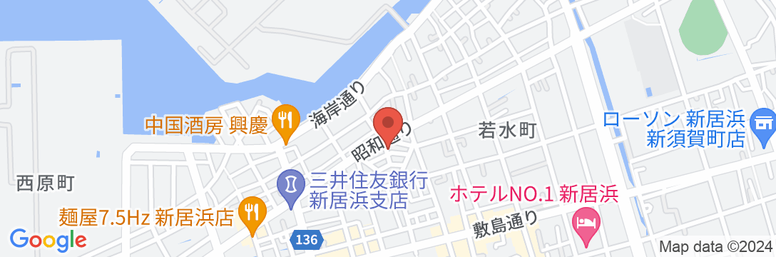 ニューグランドホテル<愛媛県>の地図