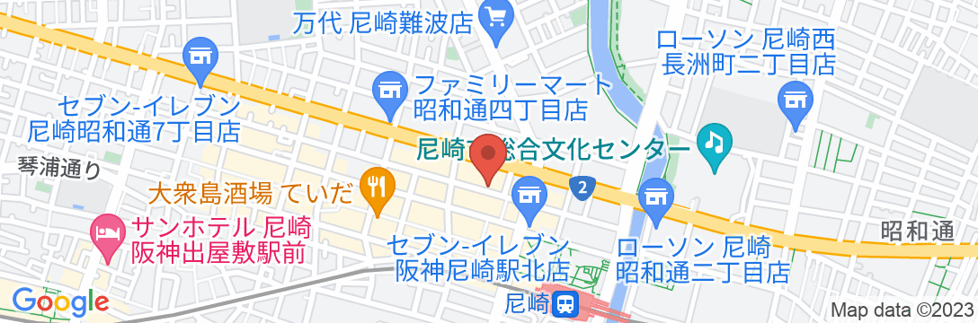 ラマダアンコールウィンダム尼崎(旧 尼崎セントラルホテル)の地図