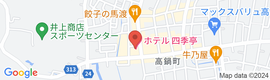 ホテル四季亭の地図
