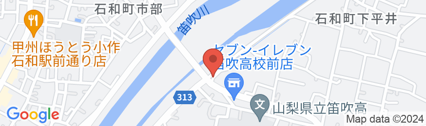 石和温泉郷 自家菜園の宿 ホテルうかいの地図