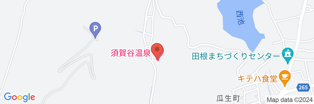 須賀谷温泉の地図