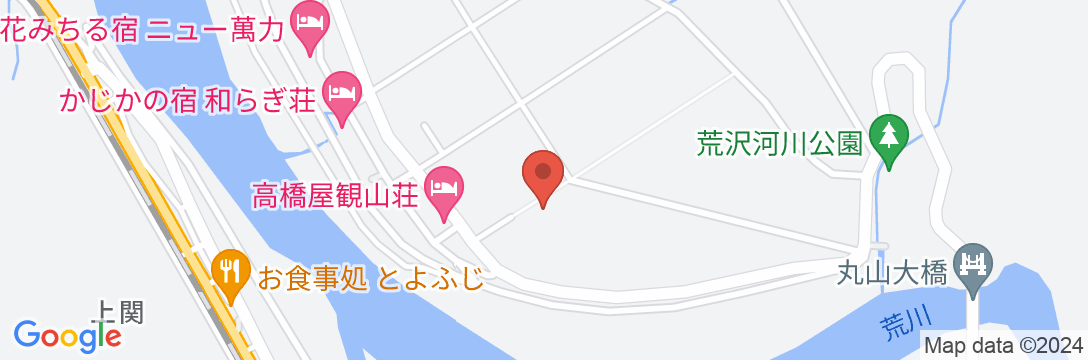 高瀬温泉 光兎の宿 あらかわ荘の地図