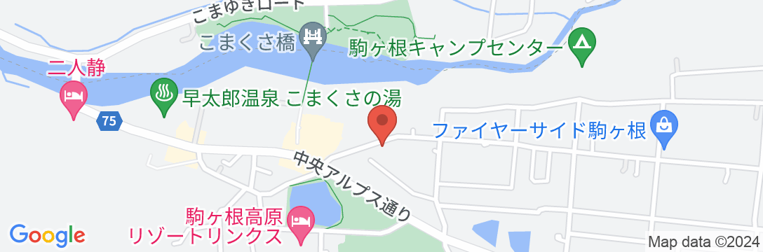 早太郎温泉 静養と麦めしの宿 西山荘の地図