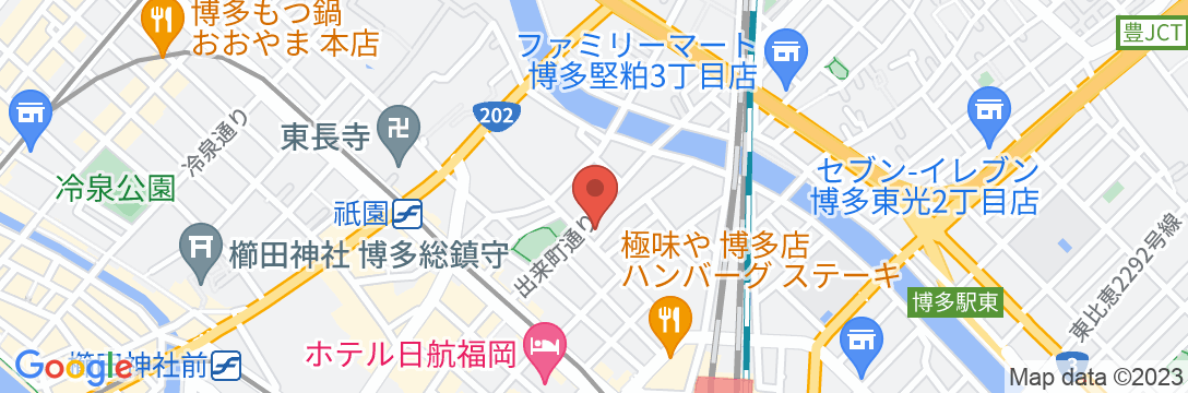 プレジデントホテル博多の地図