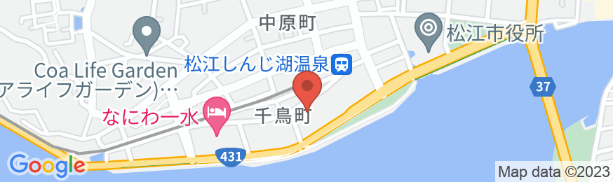 松江しんじ湖温泉 ホテル一畑の地図