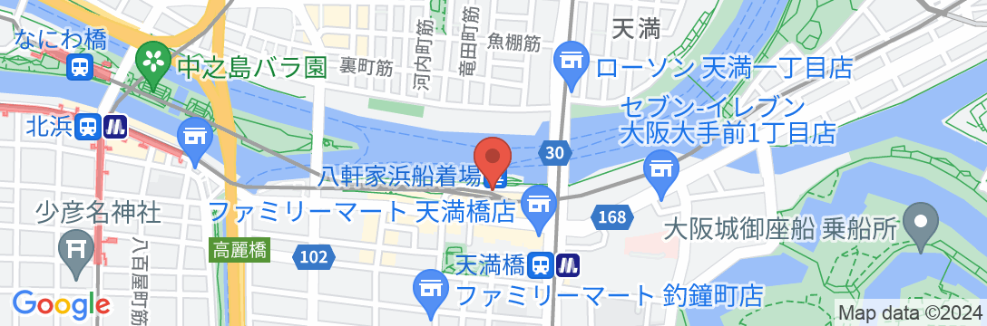 大阪キャッスルホテル<天満橋>の地図
