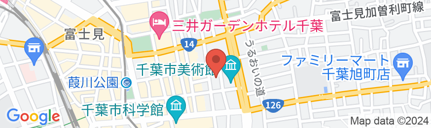 三恵シティホテル千葉の地図