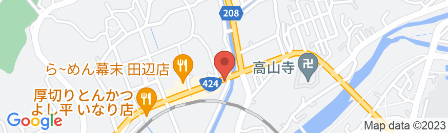 ビジネスホテル田辺サンシャインの地図