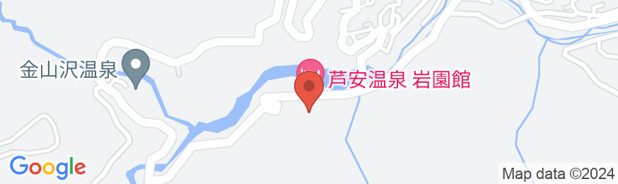 芦安温泉 岩園館の地図