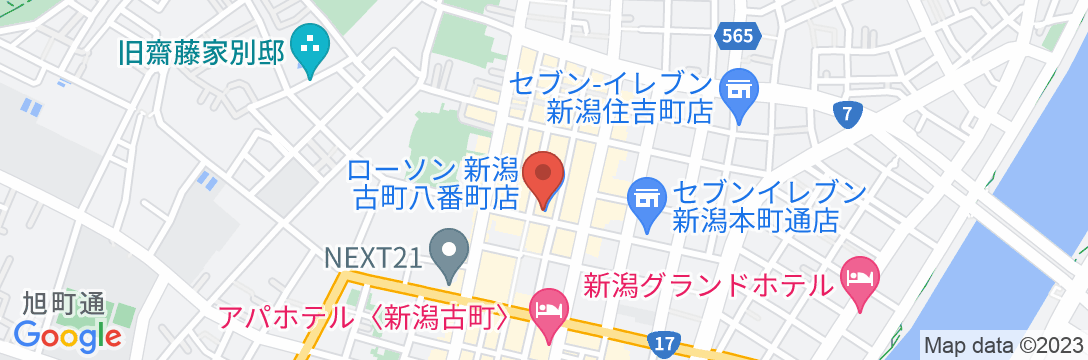 新潟シティホテル古町通り(BBHホテルグループ)の地図