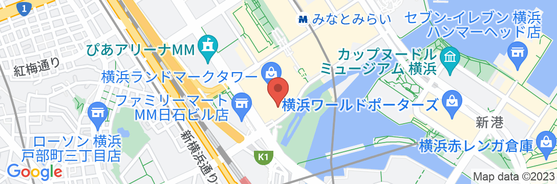 横浜ロイヤルパークホテルの地図