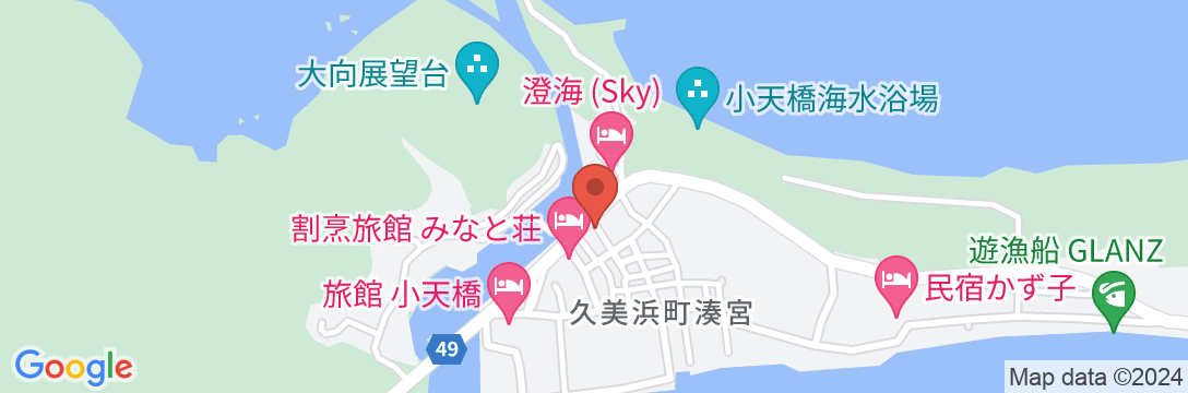 海辺の料理旅館 浜の路 臨江庵の地図