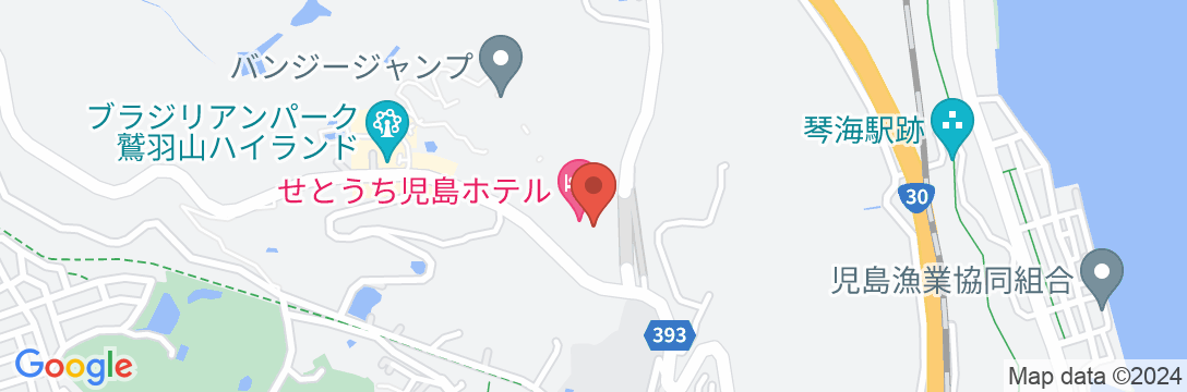 倉敷せとうち児島ホテルの地図