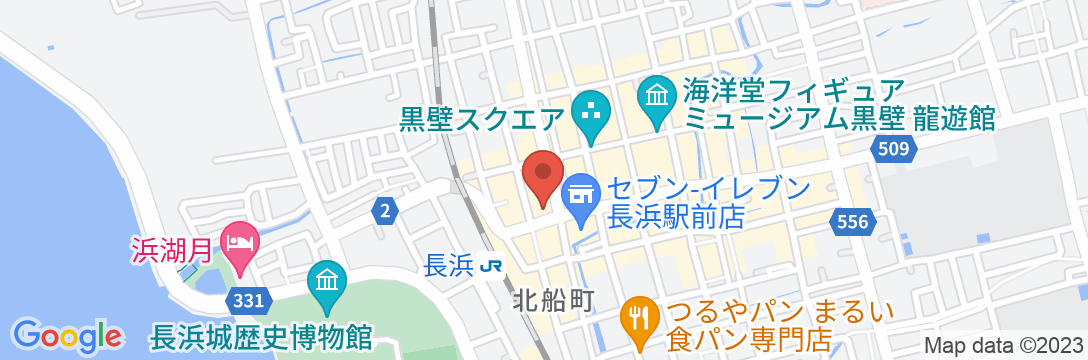 ホテルYes長浜 駅前館の地図