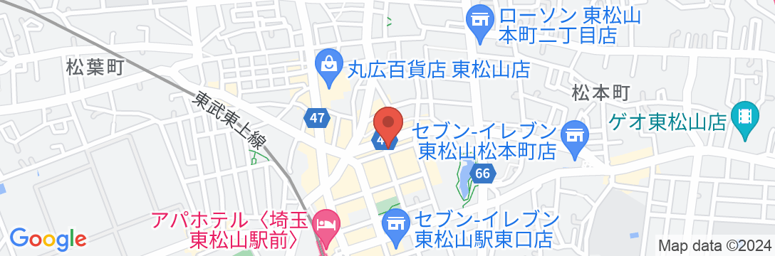 シティホテル東松山の地図