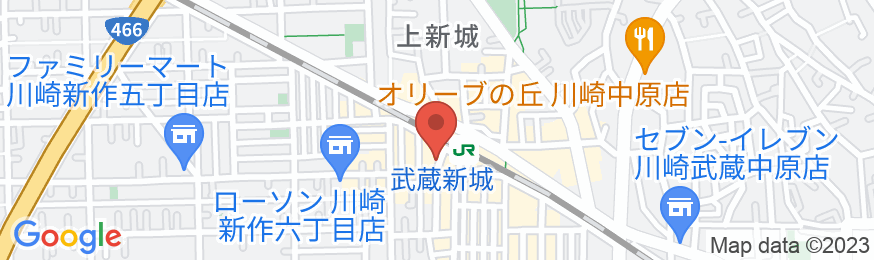 川崎第一ホテル武蔵新城の地図