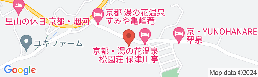 湯の花温泉 松園荘 保津川亭の地図