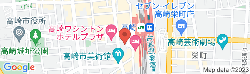高崎アーバンホテルの地図