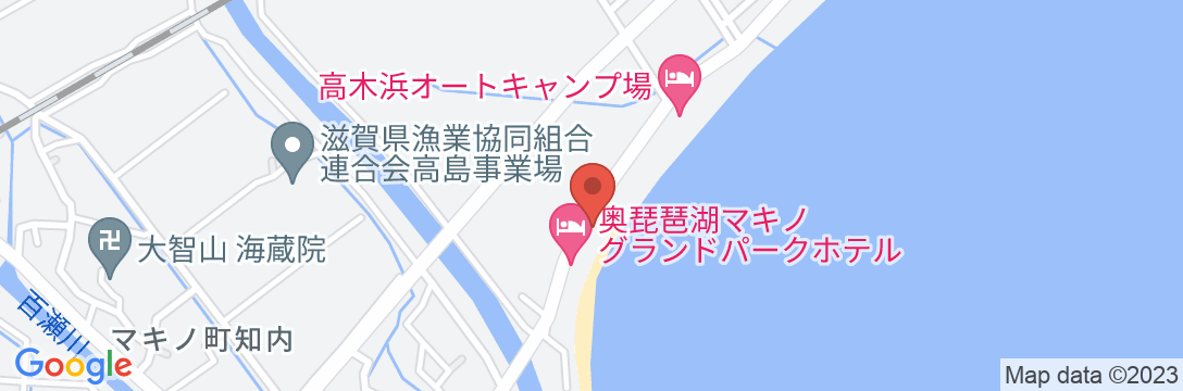 奥琵琶湖マキノグランドパークホテルの地図