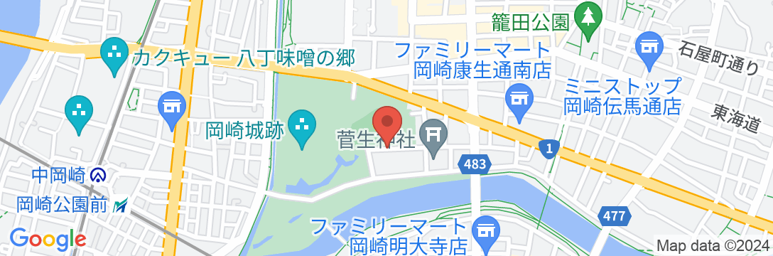 岡崎シングルホテルの地図