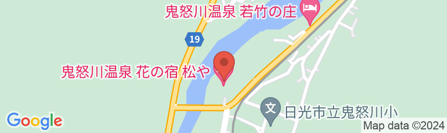 鬼怒川温泉 花の宿 松やの地図
