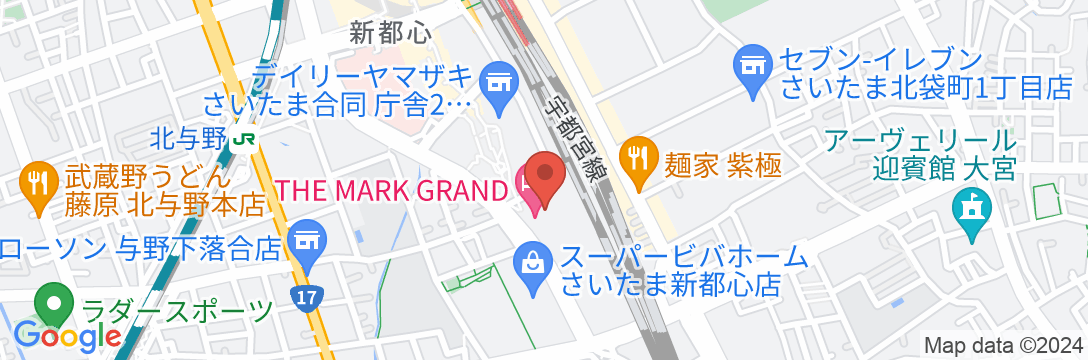 THE MARK GRAND HOTEL(ザ マーク グランド ホテル)の地図