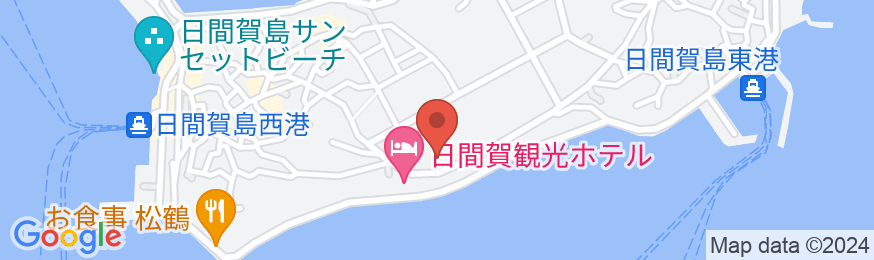 日間賀島 たくみ観光ホテルの地図
