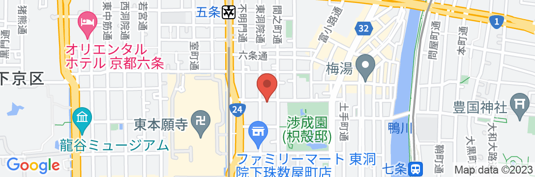 観光旅館ホテル近江屋<京都>の地図