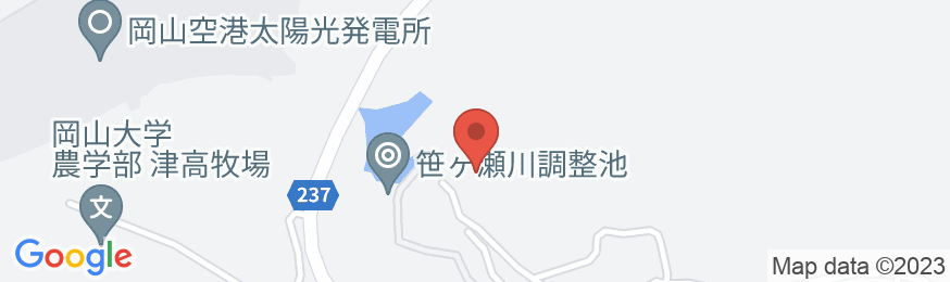 岡山空港温泉 レスパール藤ヶ鳴の地図
