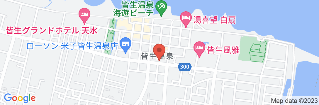 観光・ビジネスホテル皆生温泉の地図