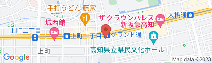 オリエントホテル高知の地図