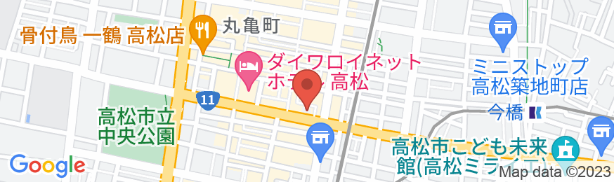 ロイヤルパークホテル高松の地図